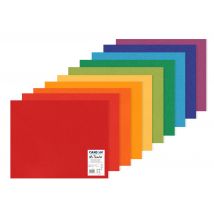 Feuille Dessin Couleur Mpk 10 Fls Mi-teintes 50 X 65 160 G - Couleurs Vives - Canson