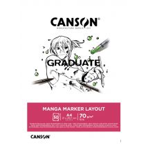Bloc Graduate De 50 Feuille De Papier Manga Marker Layout - A4 - Canson