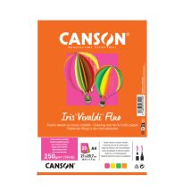 Canson Iris Vivaldi - Papier Dessin - A4 - 20 Feuilles - Modèle Aléatoire - 250g/m² - Canson