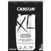 Canson Xl Black - Album - Reliure À Anneaux Métalliques - A3 - 40 Feuilles - Canson