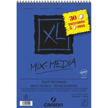 Bloc Xl Mixmedia Canson - A4 - 300g - 30 Feuilles Dont 5 Gratuites.