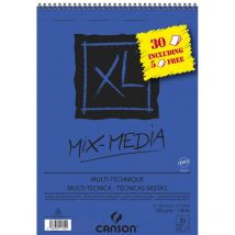 Bloc Xl Mixmedia Canson - A3 - 300g - 30 Feuilles Dont 5 Gratuites.