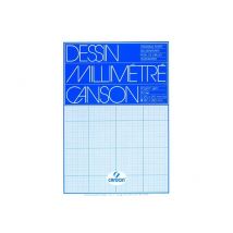 Canson - Papier À Dessin Millimétré - A4 - 50 Feuilles - Blanc - Quadrillé - Canson