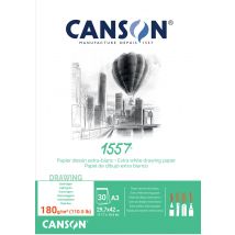 Bloc 30 Feuilles 1557 - A3 - 180g - Canson