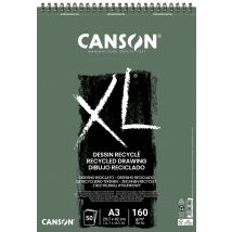 Canson Xl Recycled - Album De Dessin - Reliure À Anneaux Métalliques - A3 - 50 Feuilles - Canson