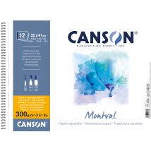 Canson Montval - Album À Spirale Avec Côté Court - Reliure À Anneaux Métalliques - 410 X 320 Mm - 12 Feuilles - Canson