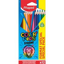 Lot De 12 Crayons De Couleur - Maped - Couleurs Assorties - Color'peps Strong