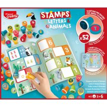 Mallette De 52 Tampons Maped Creativ - Lettres Animaux