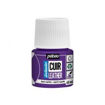 Pot 45 Ml Peinture Acrylique Pour Cuir Pébéo Setacolor Cuir - Violet Aubergine
