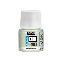 Pot 45 Ml Peinture Acrylique Pour Cuir Pébéo Setacolor Cuir - Transparent Phosphorescent