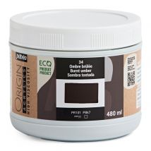Pot 480 Ml Peinture Acrylique Pébéo Origin Acrylics - Ombre Brûlée