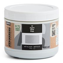 Pot 480 Ml Peinture Acrylique Pébéo Origin Acrylics - Argent