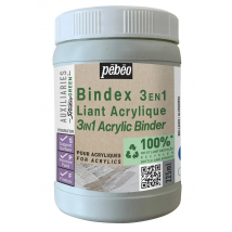 Pot 225 Ml De Liant Acrylique Pébéo - Bindex 3-en-1 Studio Green
