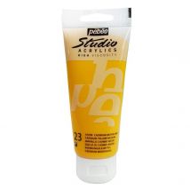 Tube 100 Ml De Peinture Studio Acrylics High Viscosity Pébéo - Jaune De Cadmium - Fine - Opaque