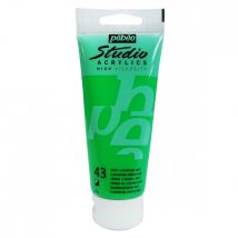 Tube 100 Ml De Peinture Studio Acrylics High Viscosity Pébéo - Vert De Cadmium - Fine - Opaque