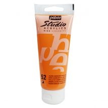 Tube 100 Ml De Peinture Studio Acrylics High Viscosity Pébéo - Jaune De Cadmium - Fine - Semi-opaque