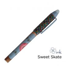 1 Roller - Bleu - Ink Love Your Earth Rollink - Pointe Moyenne - Modèles Assortis