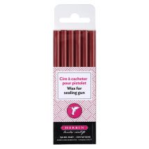 6 Batons De Cire Pour Pistolet - Cerise - Jacques Herbin
