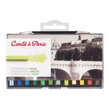 Conte A Paris - Crayon De Cire - Couleurs De Paysage Assorties - Pack De 12 - Conte à Paris