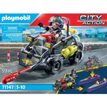 Playmobil - Quad Transformable De Bandit - 71147 - Playmobil City Action