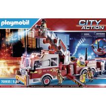 Playmobil - Camion De Pompiers Avec Échelle - 70935 - Playmobil City Action