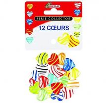 15 Galets En Verre - Coeur - Kim Play - Kim'Play
