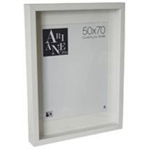 Vitrine Avec Passe-partout - 50x70 Cm - Blanc - Ariane