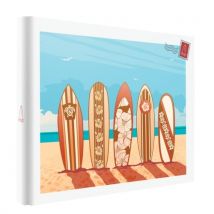 Illustration Album Traditionnel - 120v - Plage Surf - Panodia