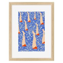 Image Encadrée Ceanothe - Bain - 30 X 40 Cm