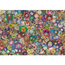 Puzzle Compact 1000 Pièces - Impossible Disney Emoji - Clementoni