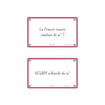 80 Flashcards - 7,5 X 12,5 Cm - Flash 2.0 Oxford - Uni Blanc - Cadre Rouge