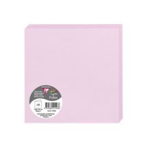 25 Cartes Pliées Pollen 160x160 Mm - Rose Dragée - Clairefontaine