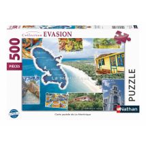 Puzzle N 500 Pièces - Carte Postale De La Martinique - Nathan