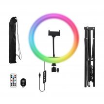 Anneau De Lumière Led 12 T'Nb - Influence - Blanc/noir