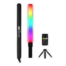 Tube Lumineux Led Portable En Lumière Blanche Et Rgb T'Nb - Influence Pro - Noir