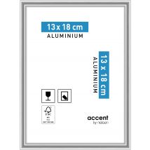 Cadre Accent Argent Poli 13x18 - Nielsen