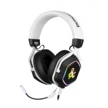 Casque Gaming Dungeons & Dragons - 7.1 Rainbow - Filaire - Blanc Et Noir - Konix