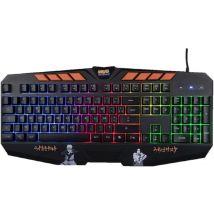 Clavier Rgb Filaire Gaming Konix - Naruto Shippuden - Noir Et Orange