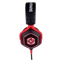 Casque Gaming Dungeons & Dragons - 7.1 D20 - Rouge Et Noir - Konix