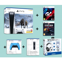 Pack Console Ps5 Std + Gow + Miles Morales + Gt7 + Accessoires - Sony
