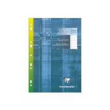 Feuilles Simples A4 21 X 29.7 Cm - 200 Pages Lignées - Clairefontaine - 90 G/m² - Blanc
