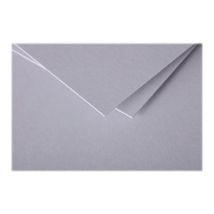 25 Cartes Pliées Pollen 160x160 Mm - Gris Koala - Clairefontaine