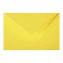 25 Cartes Pliées Pollen 135x135 Mm - Jaune Soleil - Clairefontaine