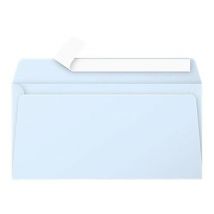 20 Enveloppes Pollen 110x220 Mm - Bleu - Clairefontaine