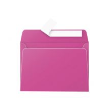 20 Enveloppes Pollen 114x162 Mm - Rose Fuchsia - Clairefontaine