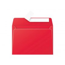 20 Enveloppes Pollen - Clairefontaine - Rouge Groseille - 114x162 Mm
