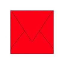 20 Enveloppes Pollen 140x140 Mm - Rouge Groseille - Clairefontaine