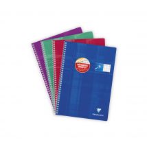 1 Cahier Reliure Intégrale Clairefontaine Spécial Déficients Visuels A4 100 Pages Grands Carreaux - Modèles Assortis