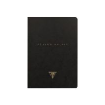 1 Carnet - Format A5 14.8 X 21 Cm - Flying Spirit Black - Clairefontaine - 96 Pages Lignées - Designs Assortis
