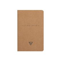 1 Carnet - 11 X 17 Cm - Flying Spirit Kraft - Clairefontaine - 96 Pages Lignées - Designs Assortis